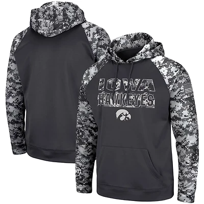 Colosseum Iowa Hawkeyes OHT Military Appreciation Digital Camo Pullover Hoodie