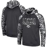 Colosseum Iowa Hawkeyes OHT Military Appreciation Digital Camo Pullover Hoodie