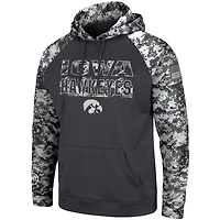 Colosseum Iowa Hawkeyes OHT Military Appreciation Digital Camo Pullover Hoodie