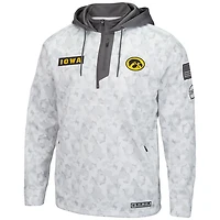 Colosseum Iowa Hawkeyes OHT Military Appreciation Quarter-Zip Hoodie