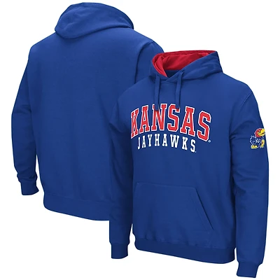 Colosseum Kansas Jayhawks Double Arch Pullover Hoodie