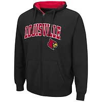 Colosseum Louisville Cardinals Arch Logo 30 Full-Zip Hoodie