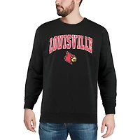Colosseum Louisville Cardinals Arch  Logo Crew Neck Sweatshirt