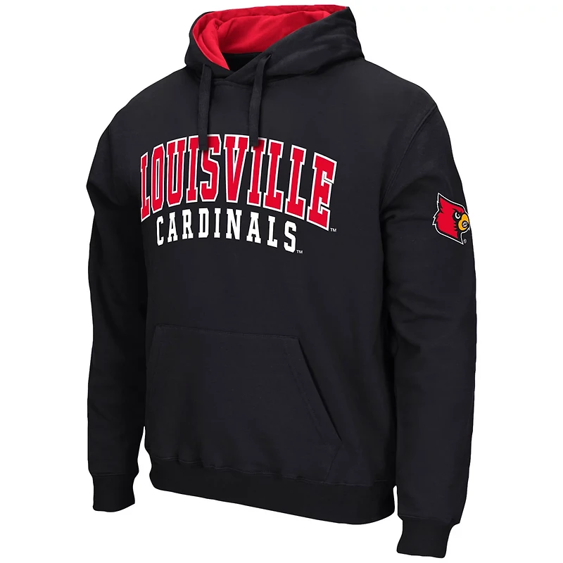 Colosseum Louisville Cardinals Double Arch Pullover Hoodie