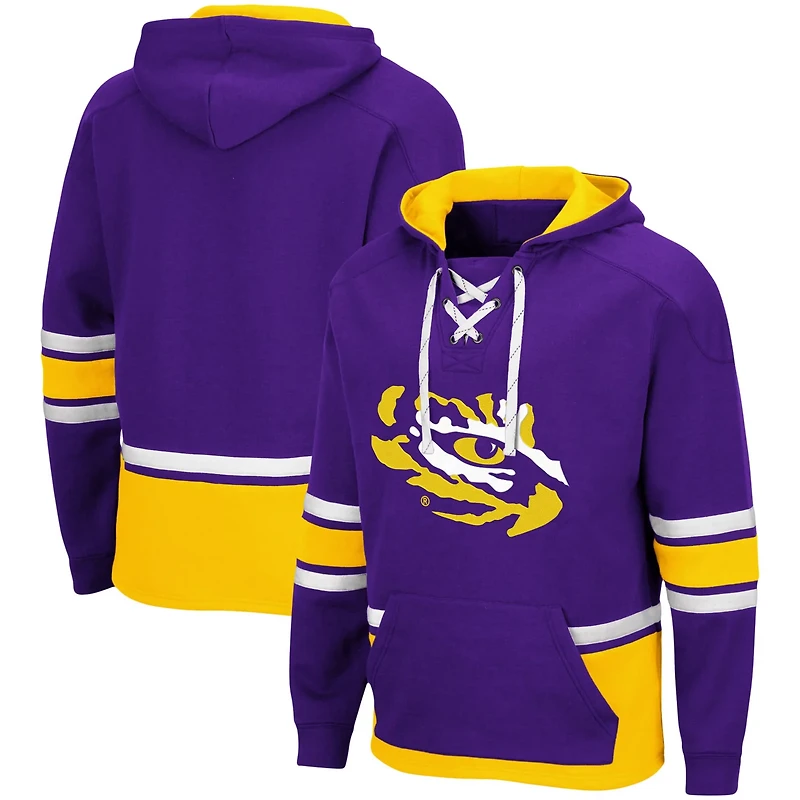 Colosseum LSU Tigers Lace Up 30 Pullover Hoodie