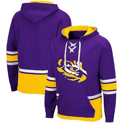Colosseum LSU Tigers Lace Up 30 Pullover Hoodie