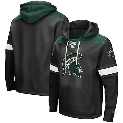 Colosseum Michigan State Spartans 20 Lace-Up Pullover Hoodie