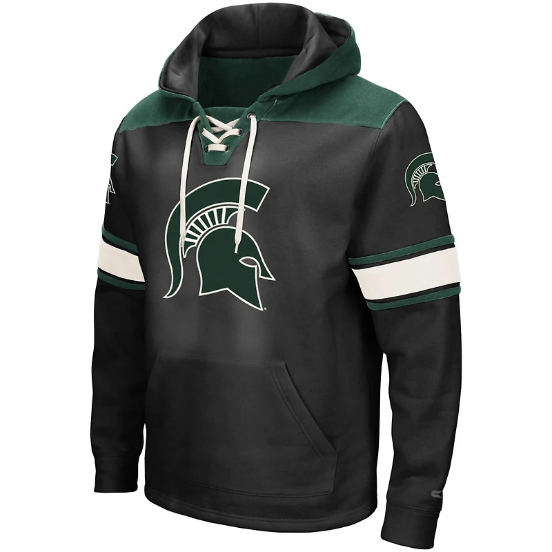 Colosseum Michigan State Spartans 20 Lace-Up Pullover Hoodie