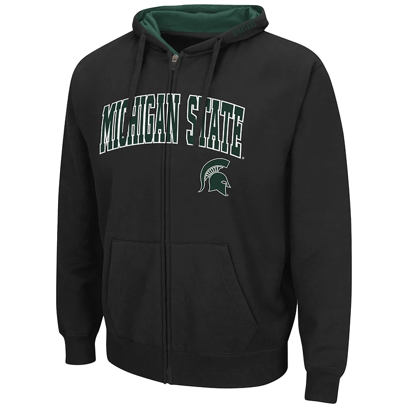 Colosseum Michigan State Spartans Arch Logo 30 Full-Zip Hoodie