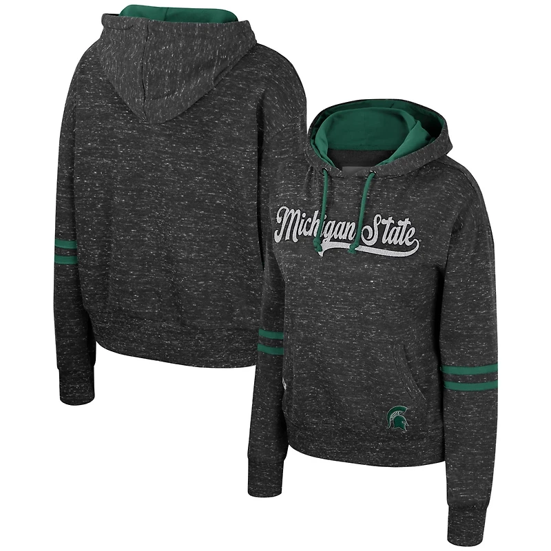 Colosseum Michigan State Spartans Catherine Speckle Pullover Hoodie