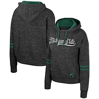 Colosseum Michigan State Spartans Catherine Speckle Pullover Hoodie
