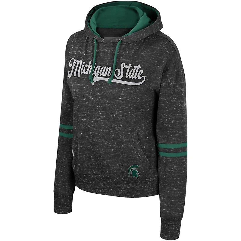 Colosseum Michigan State Spartans Catherine Speckle Pullover Hoodie