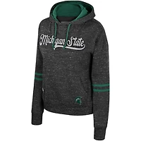 Colosseum Michigan State Spartans Catherine Speckle Pullover Hoodie