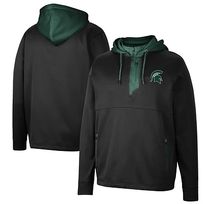 Colosseum Michigan State Spartans Luge 30 Quarter-Zip Hoodie