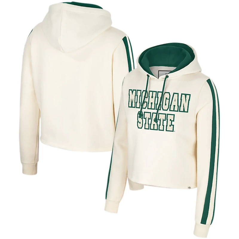 Colosseum Michigan State Spartans Perfect Date Cropped Pullover Hoodie