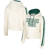 Colosseum Michigan State Spartans Perfect Date Cropped Pullover Hoodie