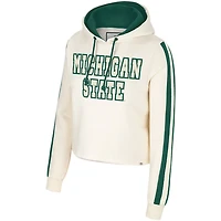 Colosseum Michigan State Spartans Perfect Date Cropped Pullover Hoodie