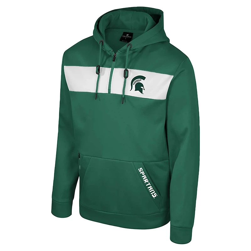 Colosseum Michigan State Spartans Quarter-Zip Hoodie