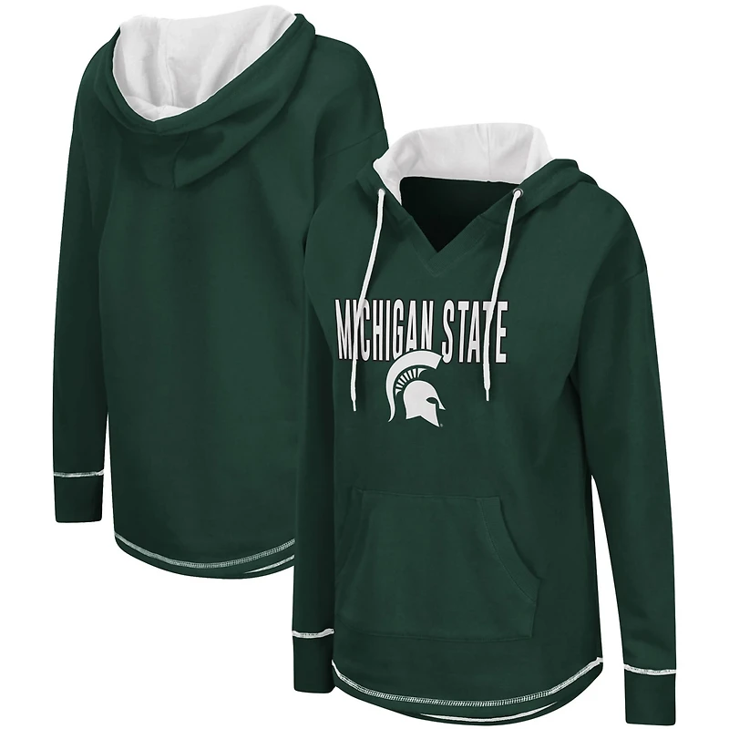 Colosseum Michigan State Spartans Tunic Pullover Hoodie
