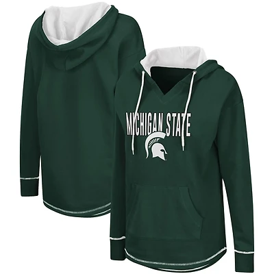 Colosseum Michigan State Spartans Tunic Pullover Hoodie
