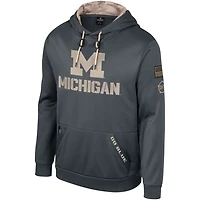Colosseum Michigan Wolverines OHT Military Appreciation Pullover Hoodie