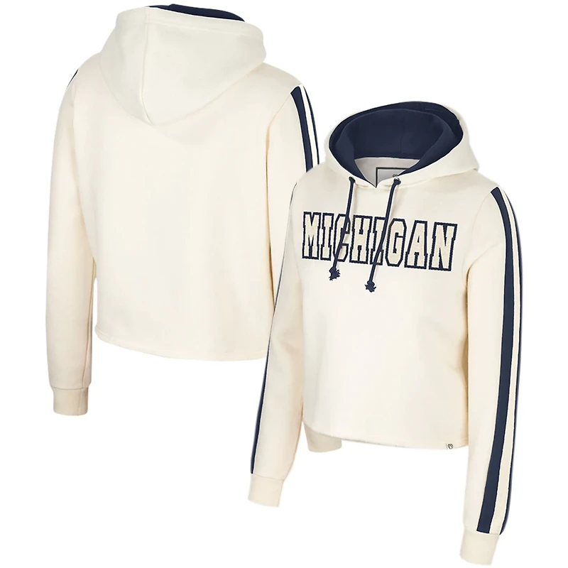 Colosseum Michigan Wolverines Perfect Date Cropped Pullover Hoodie