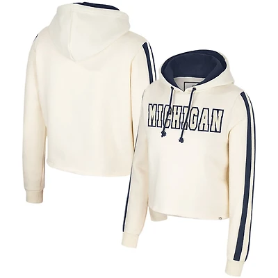 Colosseum Michigan Wolverines Perfect Date Cropped Pullover Hoodie