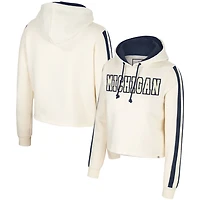 Colosseum Michigan Wolverines Perfect Date Cropped Pullover Hoodie
