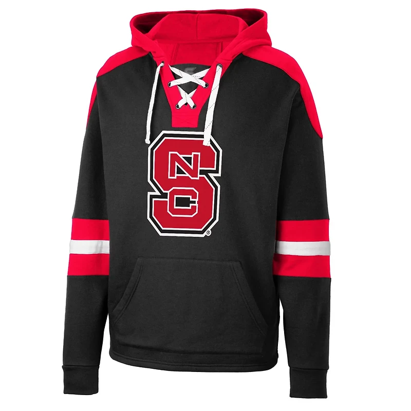 Colosseum NC State Wolfpack Lace-Up 40 Pullover Hoodie