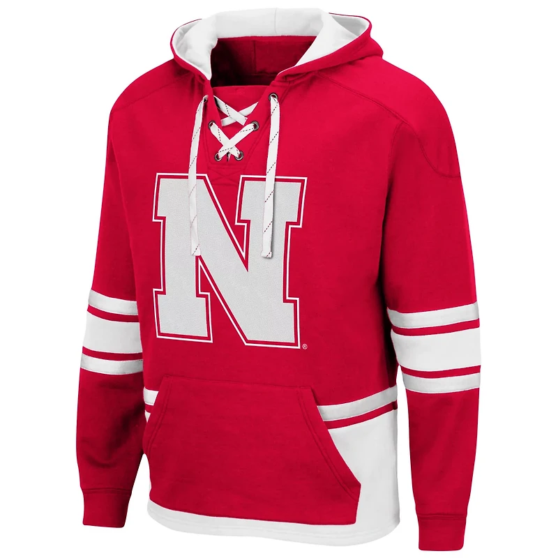 Colosseum Nebraska Huskers Lace Up 30 Pullover Hoodie