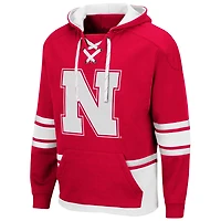 Colosseum Nebraska Huskers Lace Up 30 Pullover Hoodie