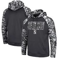 Colosseum Northwestern Wildcats OHT Military Appreciation Digital Camo Pullover Hoodie
