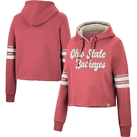 Colosseum Ohio State Buckeyes Retro Cropped Pullover Hoodie