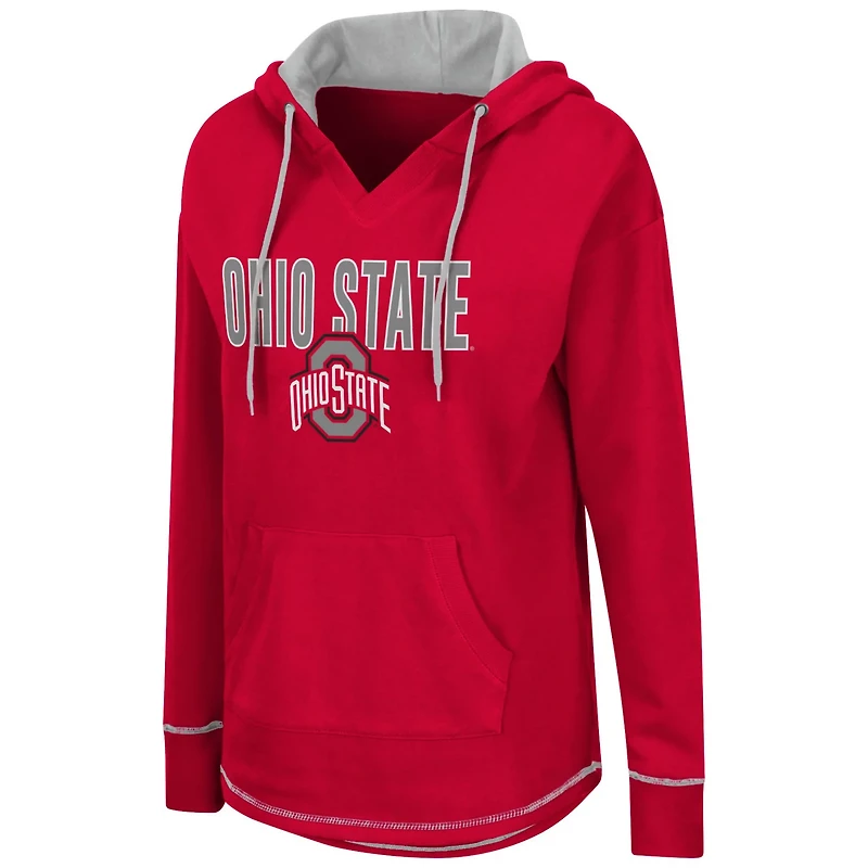 Colosseum Ohio State Buckeyes Tunic Pullover Hoodie