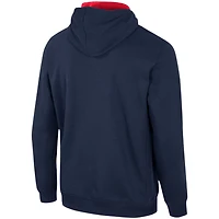 Colosseum Powder Ole Miss Rebels Half-Zip Hoodie