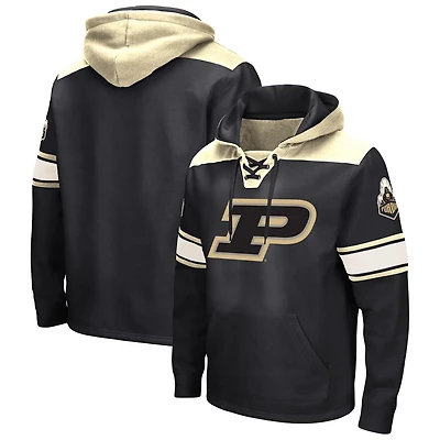 Colosseum Purdue Boilermakers Big Tall Hockey Lace-Up Pullover Hoodie