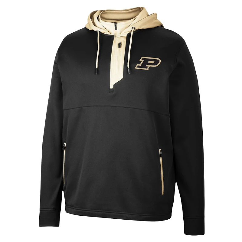 Colosseum Purdue Boilermakers Luge 30 Quarter-Zip Hoodie