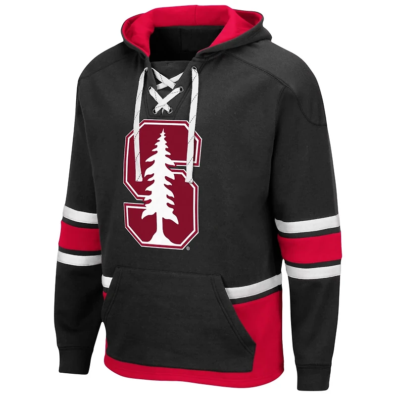 Colosseum Stanford Cardinal Lace Up 30 Pullover Hoodie