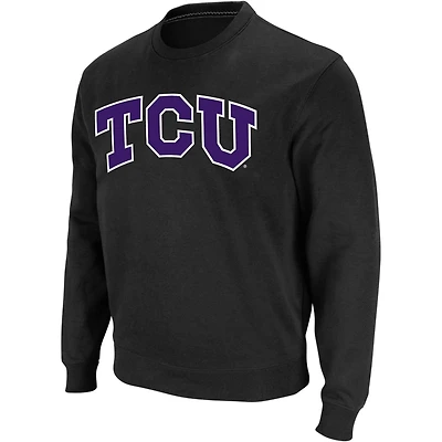 Colosseum TCU Horned Frogs Arch  Logo Crew Neck Sweatshirt