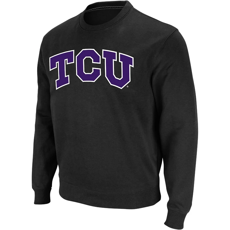 Colosseum TCU Horned Frogs Arch  Logo Crew Neck Sweatshirt