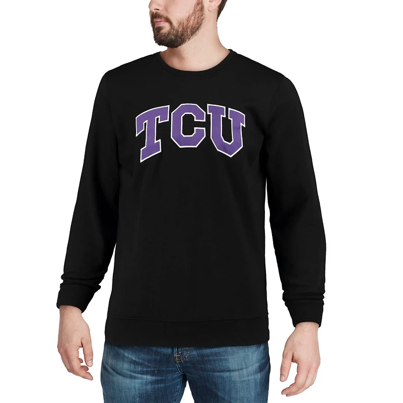 Colosseum TCU Horned Frogs Arch  Logo Crew Neck Sweatshirt