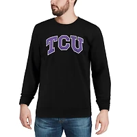 Colosseum TCU Horned Frogs Arch  Logo Crew Neck Sweatshirt