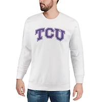 Colosseum TCU Horned Frogs Arch  Logo Crew Neck Sweatshirt