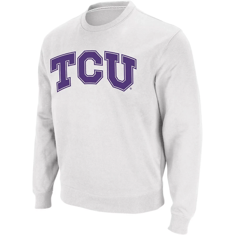 Colosseum TCU Horned Frogs Arch  Logo Crew Neck Sweatshirt