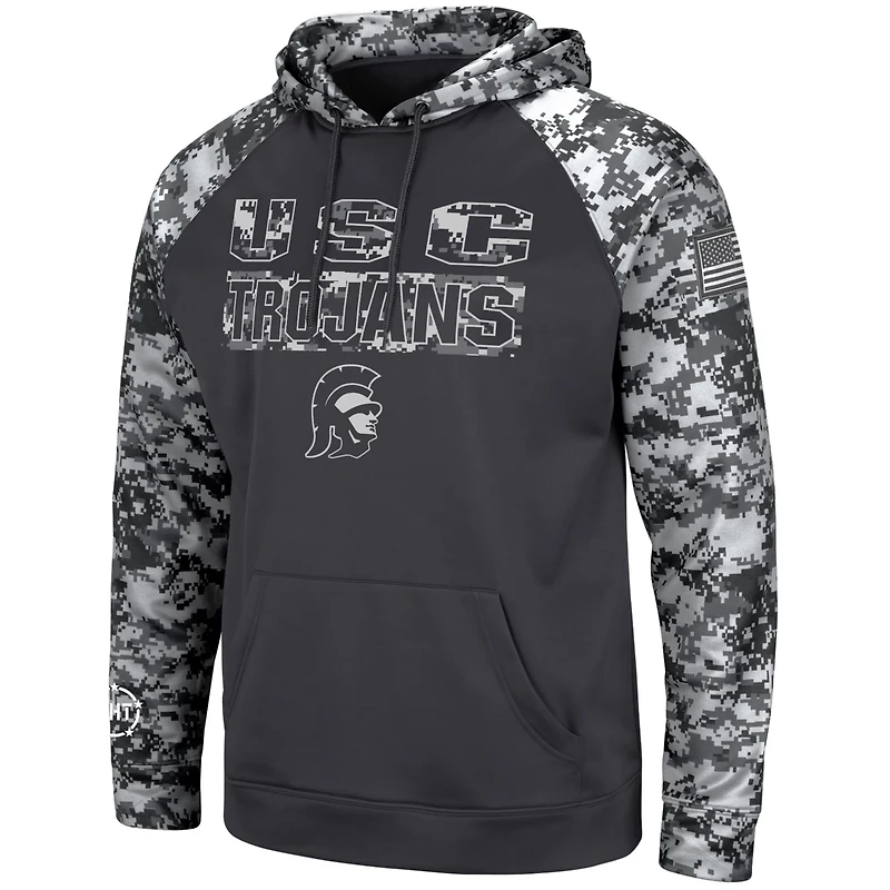 Colosseum USC Trojans OHT Military Appreciation Digital Camo Pullover Hoodie