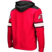 Colosseum Utah Utes 20 Lace-Up Pullover Hoodie