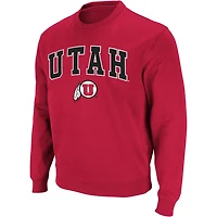 Colosseum Utah Utes Arch  Logo Crew Neck Sweatshirt
