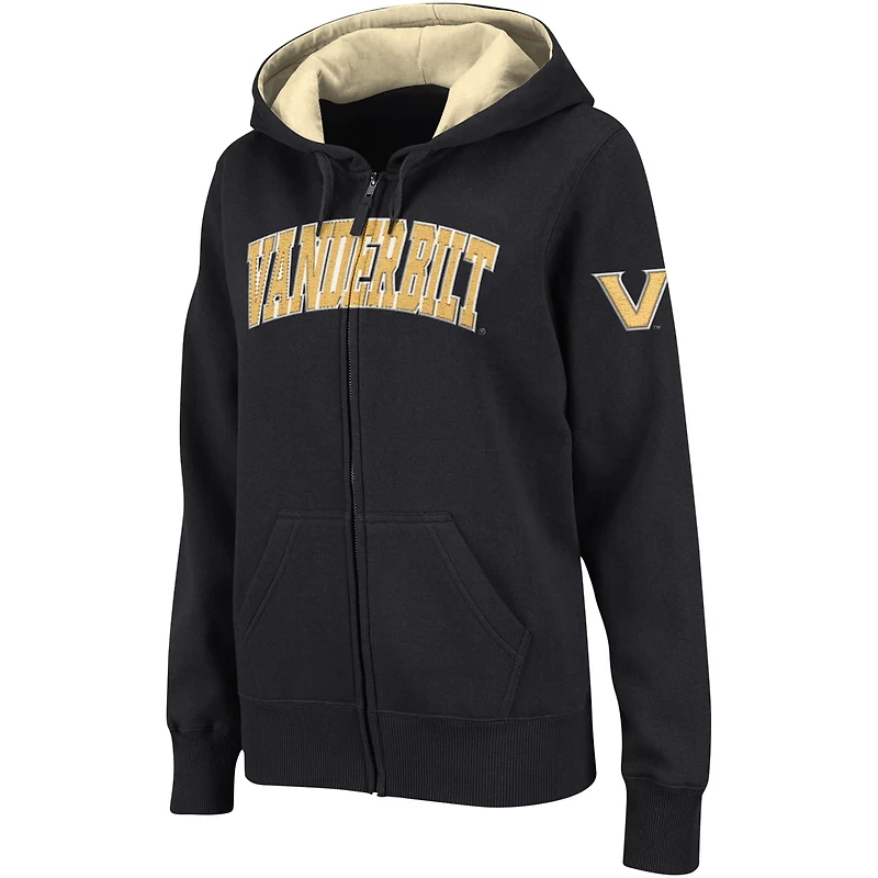 Colosseum Vanderbilt Commodores Arched Name Full-Zip Hoodie