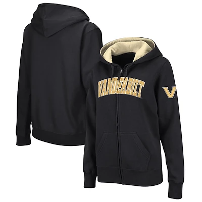 Colosseum Vanderbilt Commodores Arched Name Full-Zip Hoodie