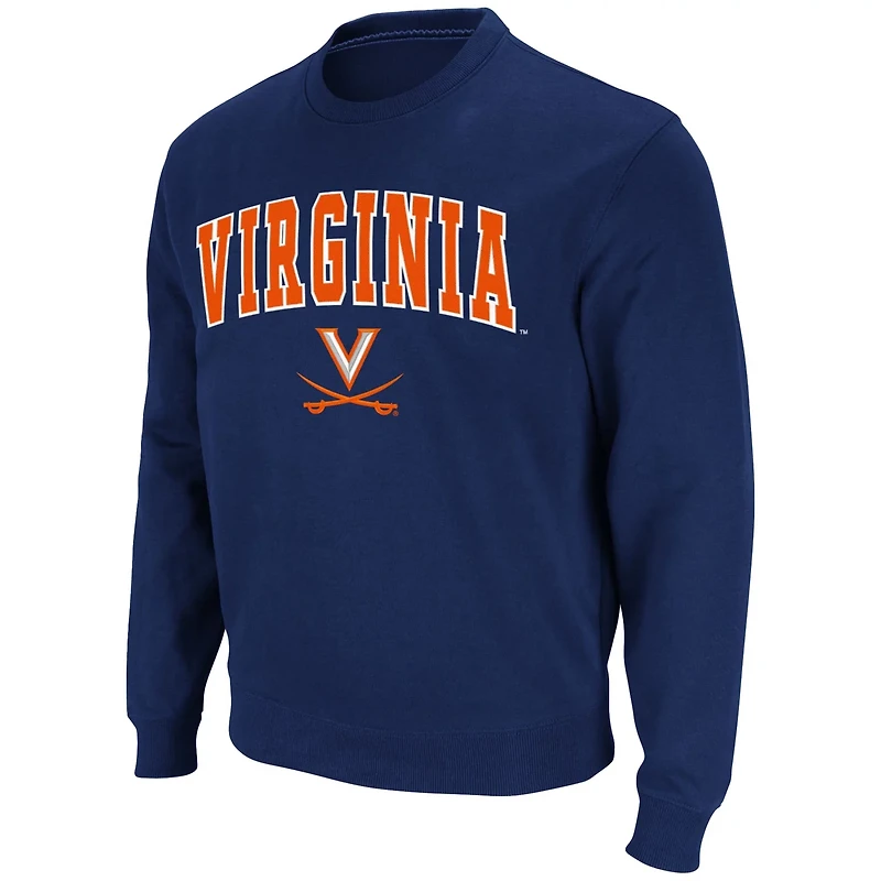 Colosseum Virginia Cavaliers Team Arch Logo Tackle Twill Pullover Sweatshirt